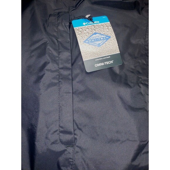 Columbia Black Jacket Women's 2X Switchback III Full Zip Hooded Rain Windbreaker - Picture 5 of 8